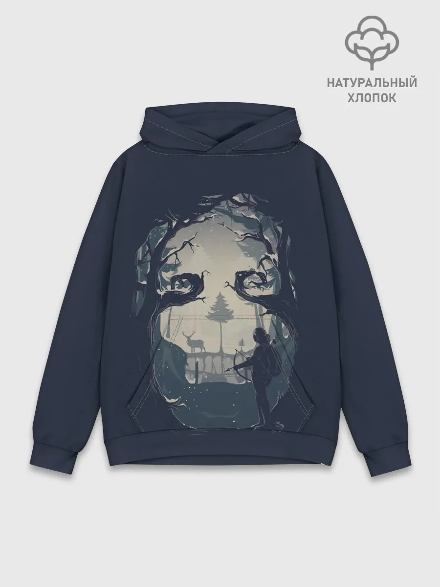 Худи мужской база хлопок / Элли на охоте