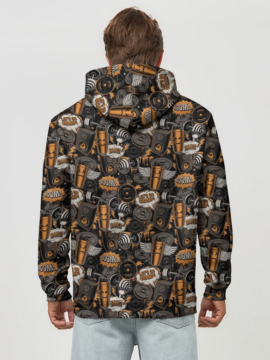 Худи мужской база хлопок / Качалка