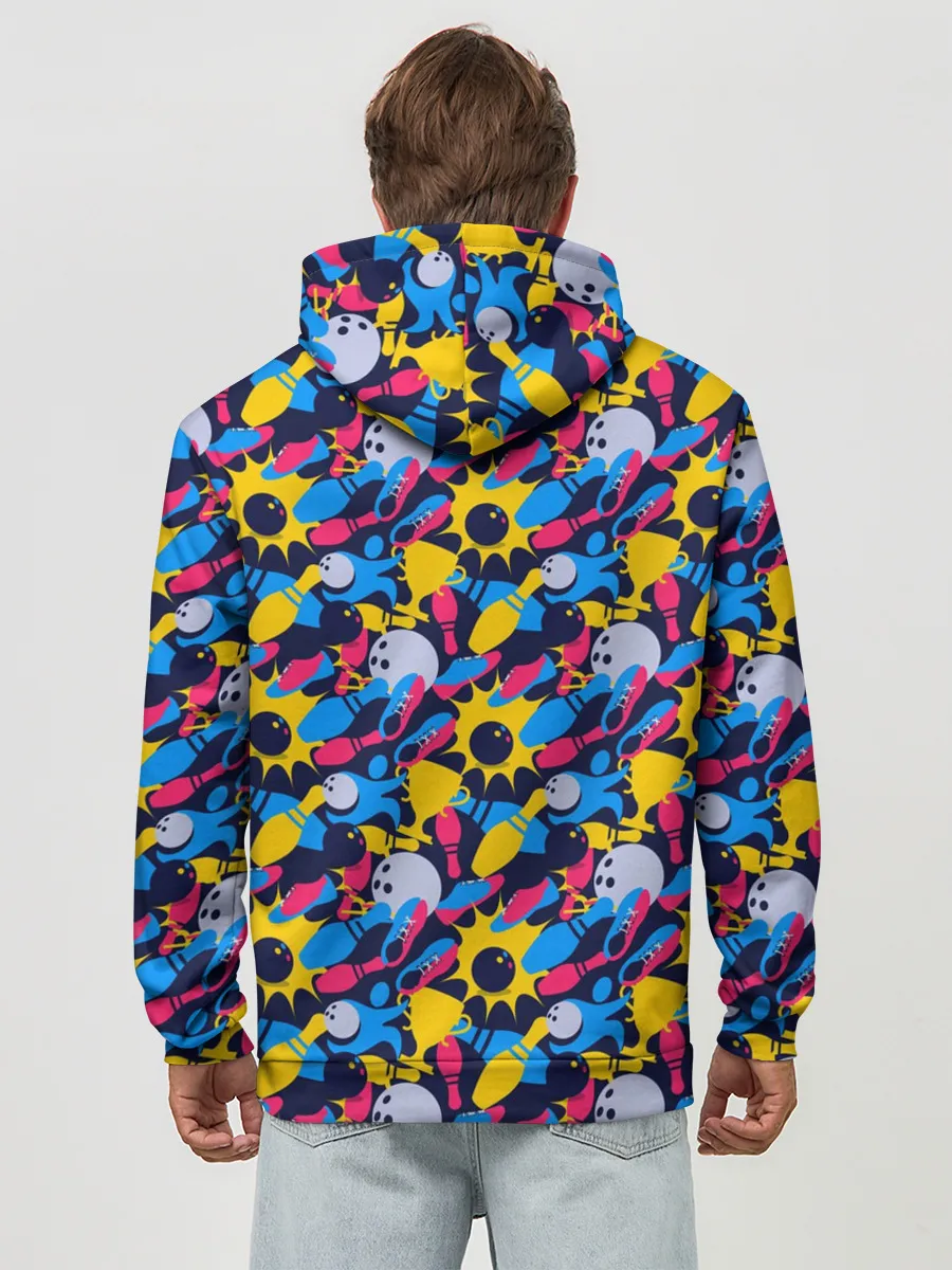 Худи мужской база хлопок / Боулинг