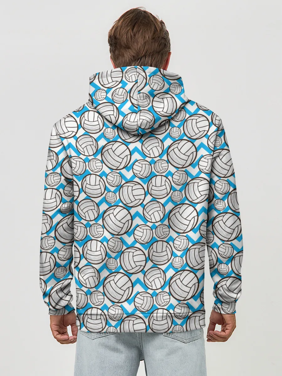 Худи мужской база хлопок / Волейбол