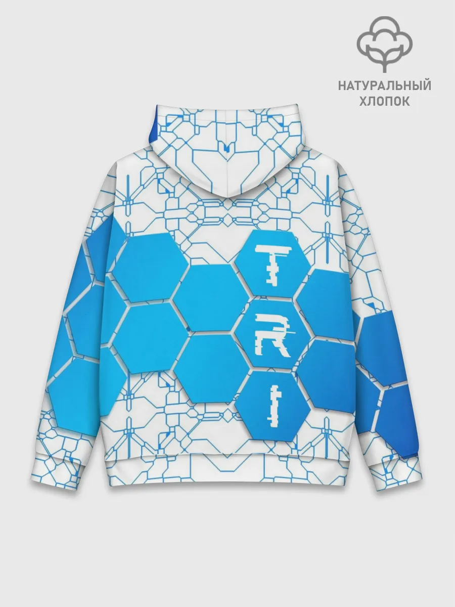 Худи мужской база хлопок / Плыви, Крути, Беги