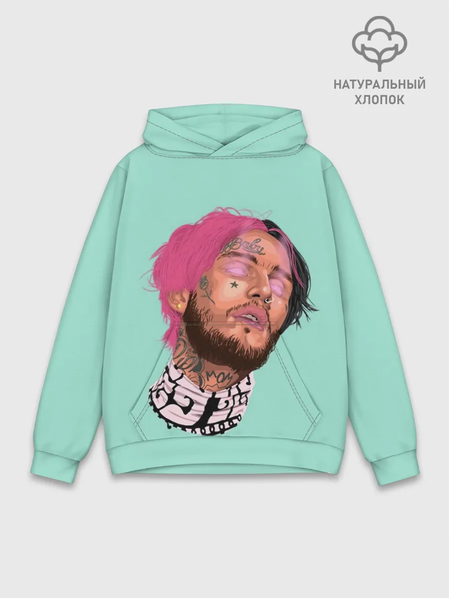 Худи мужской база хлопок / Magic Lil Peep