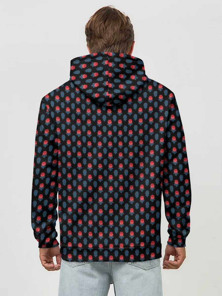 Худи мужской база хлопок / Скандинавские орнаменты