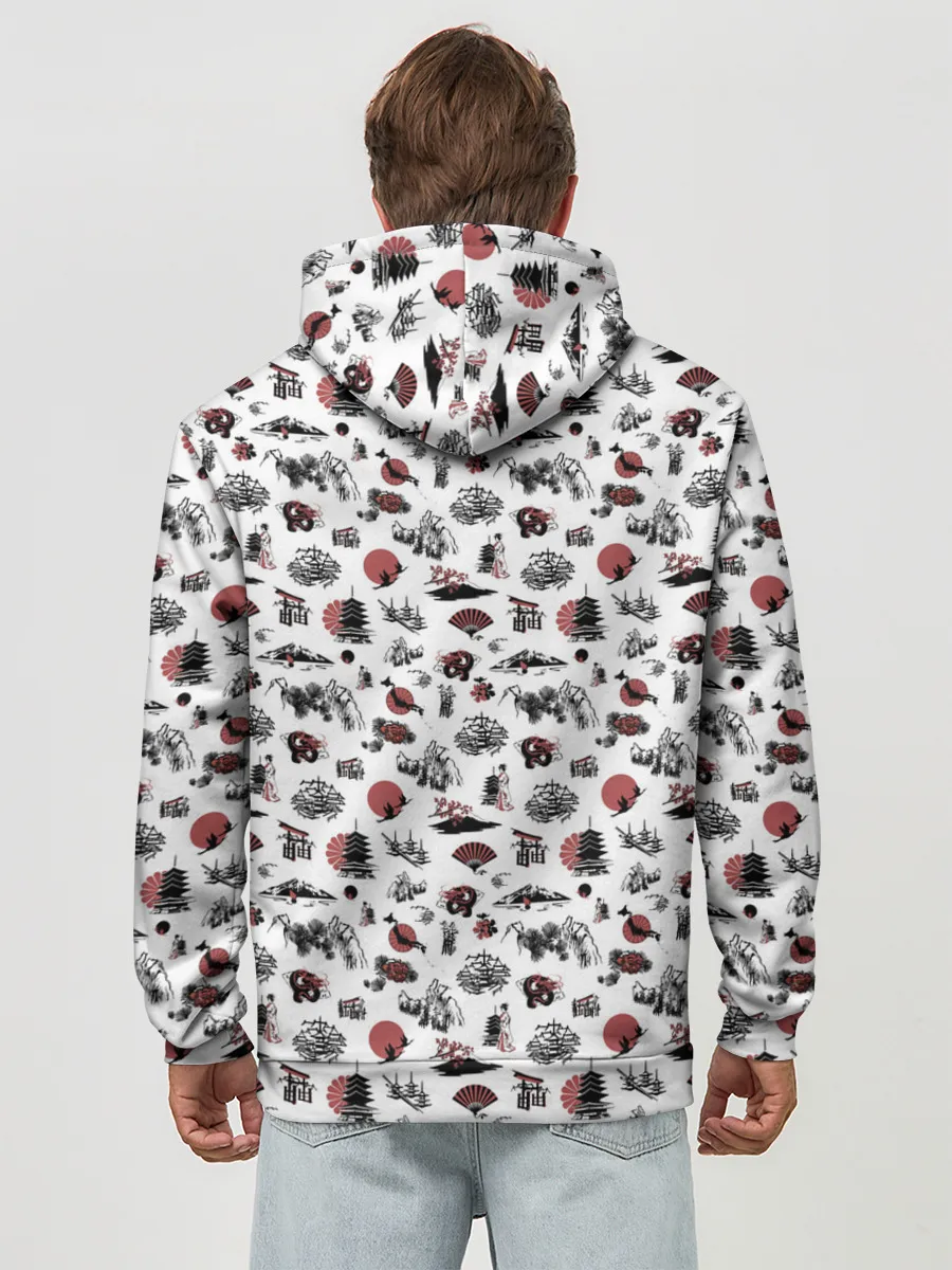 Худи мужской база хлопок / Япония