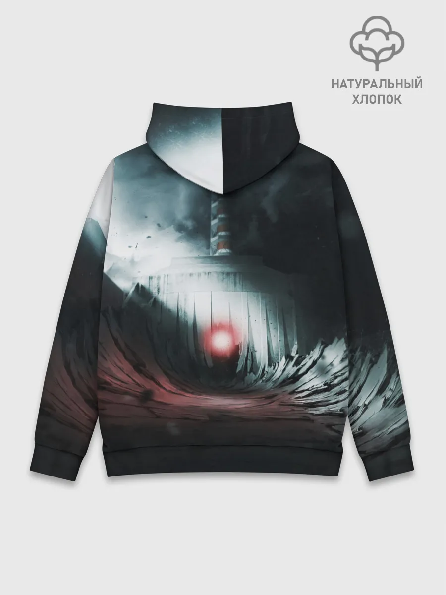 Худи мужской база хлопок / Сердце Чернобыля