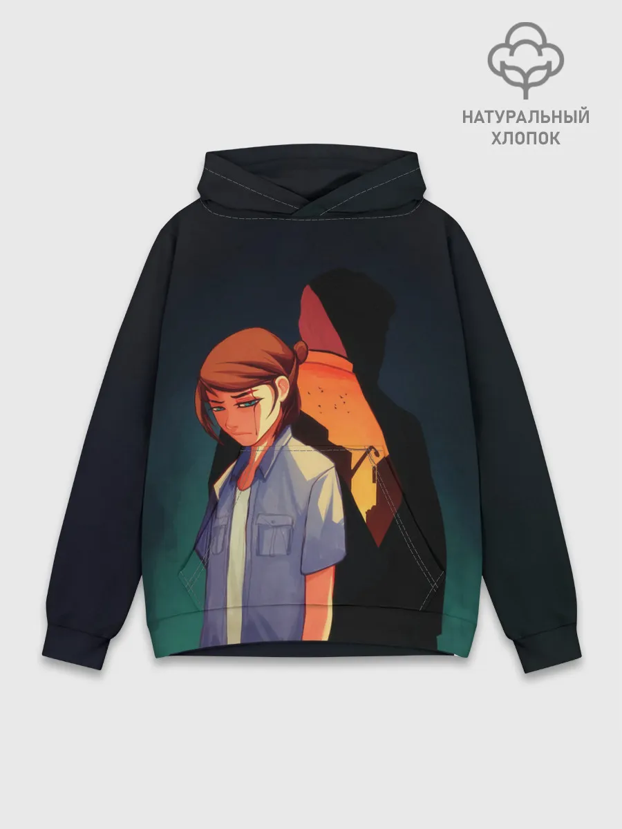 Худи мужской база хлопок / Анимационные Элли и Джоел