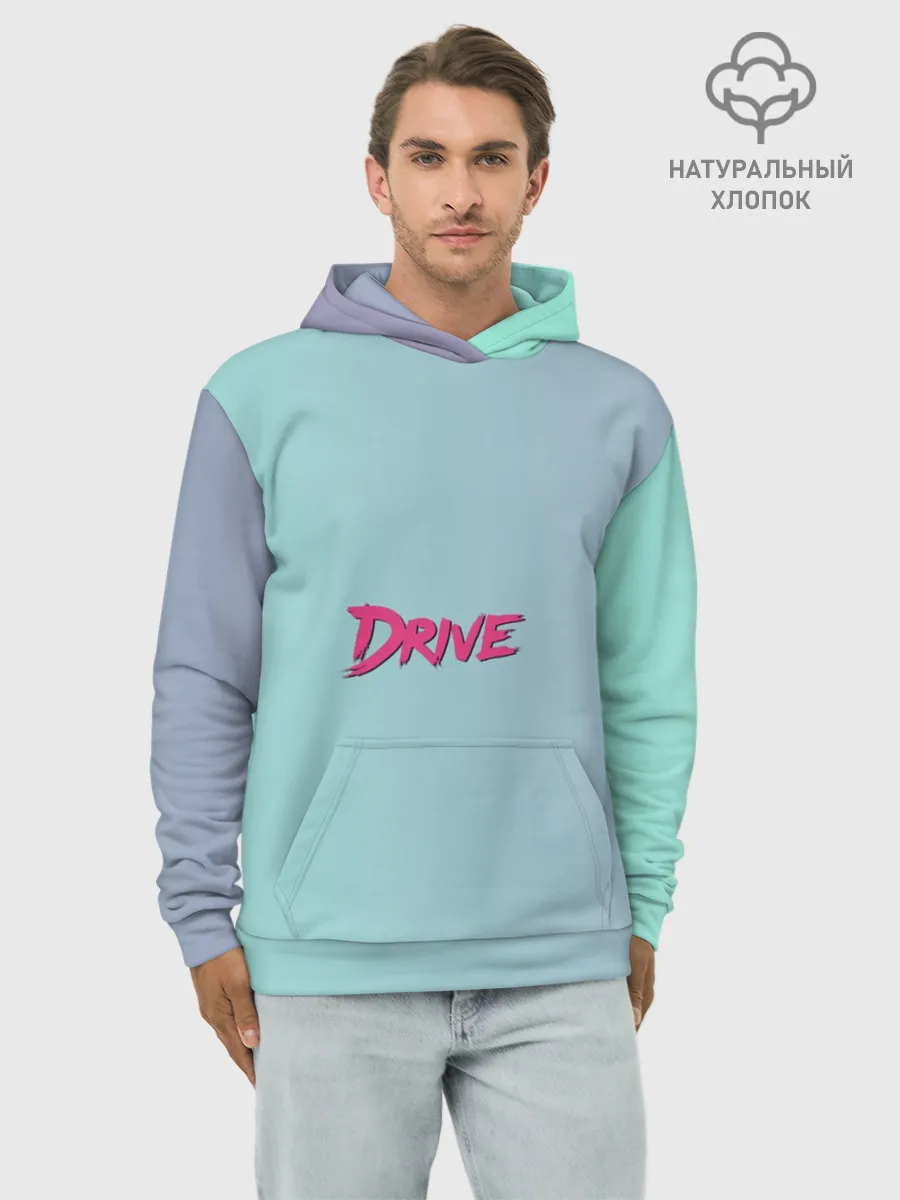 Худи мужской база хлопок / В стиле Drive