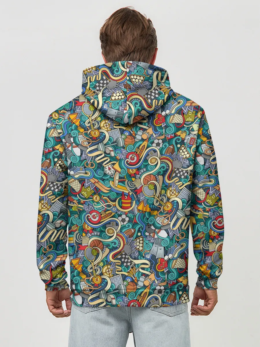 Худи мужской база хлопок / Sport