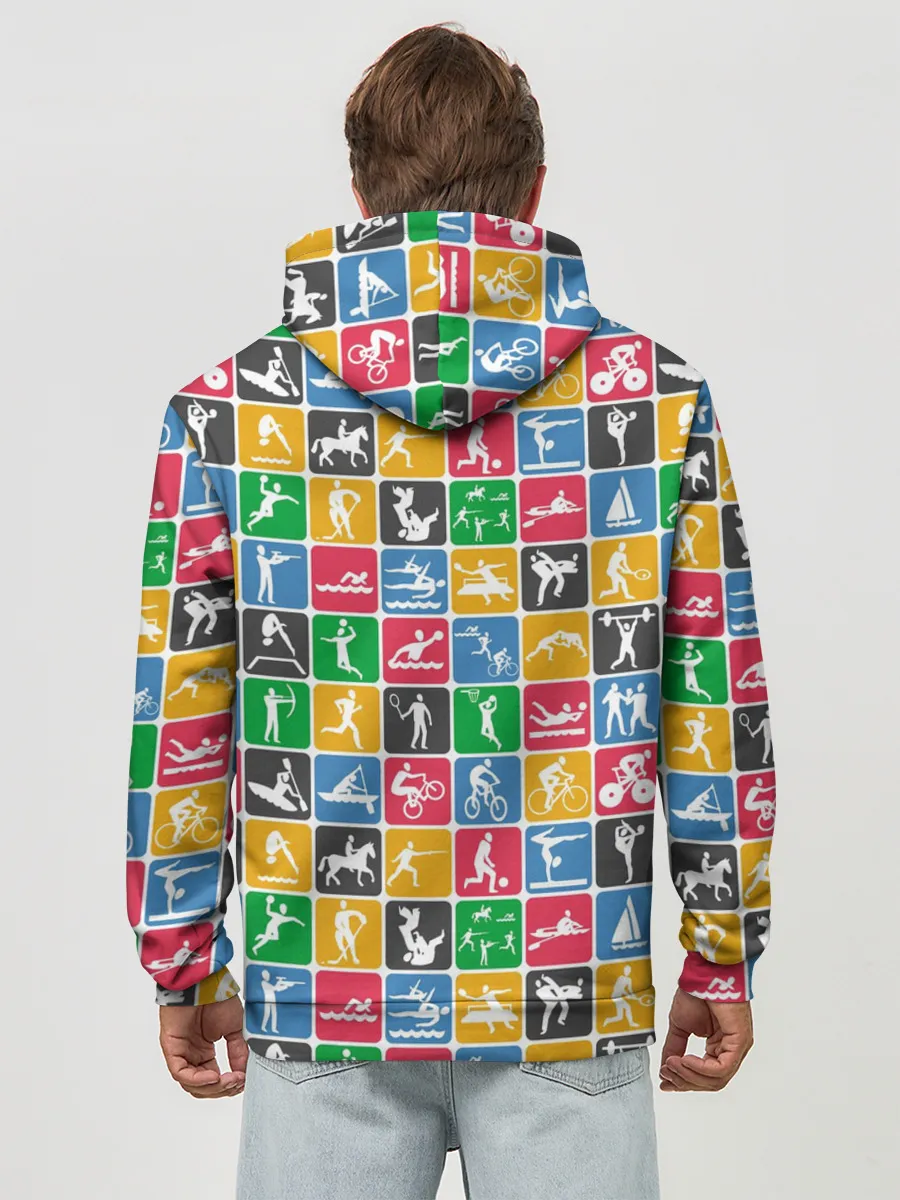 Худи мужской база хлопок / СПОРТ