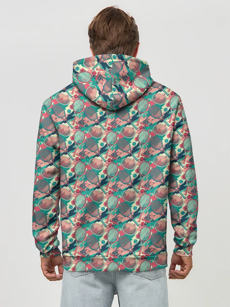 Худи мужской база хлопок / Теннисные Ракетки