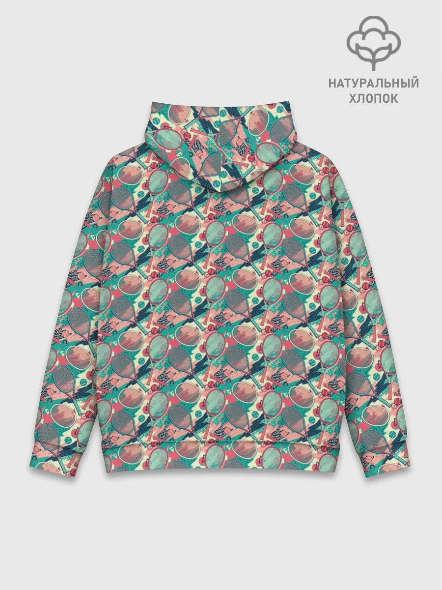 Худи мужской база хлопок / Теннисные Ракетки