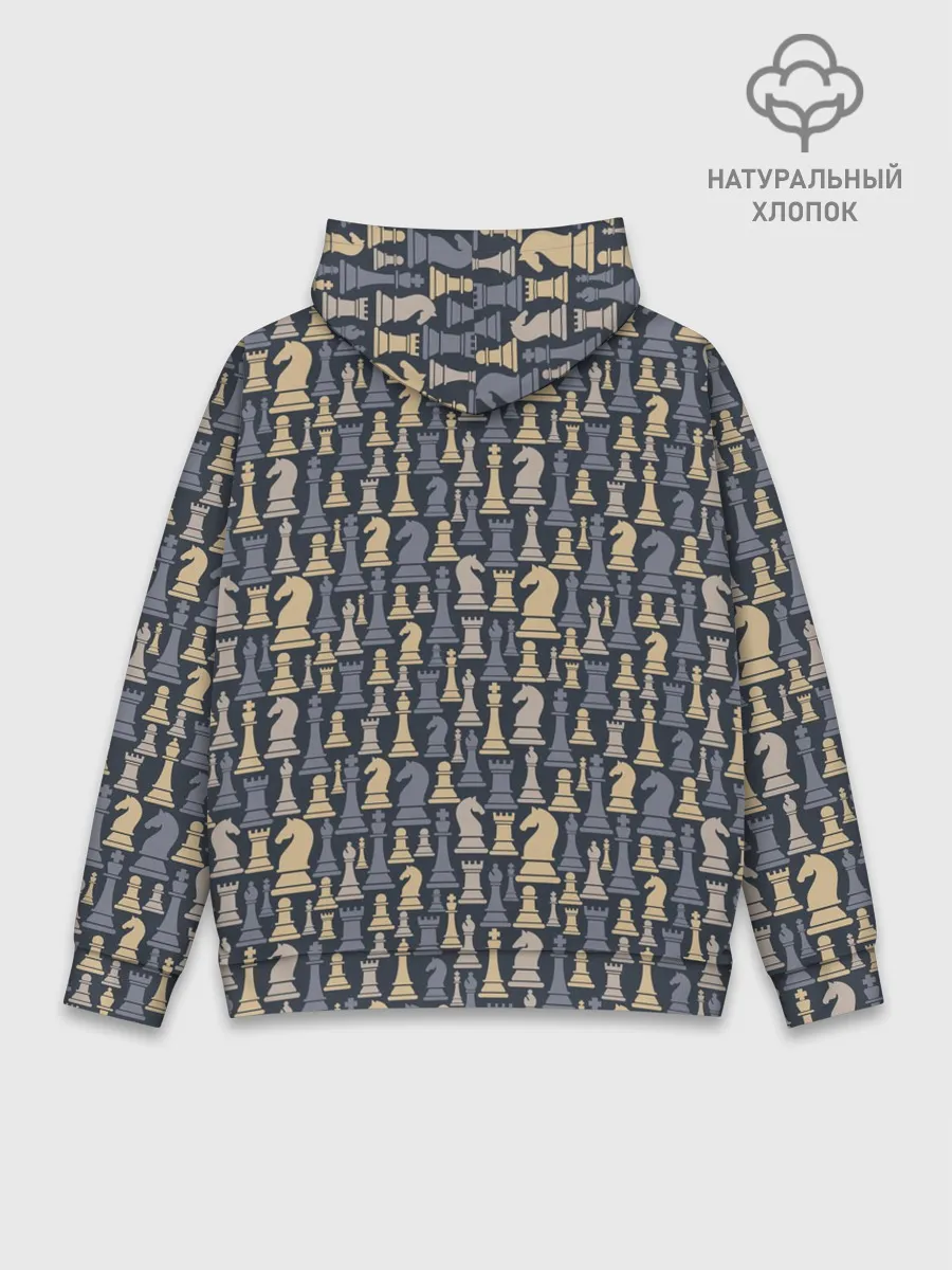 Худи мужской база хлопок / Шахматист