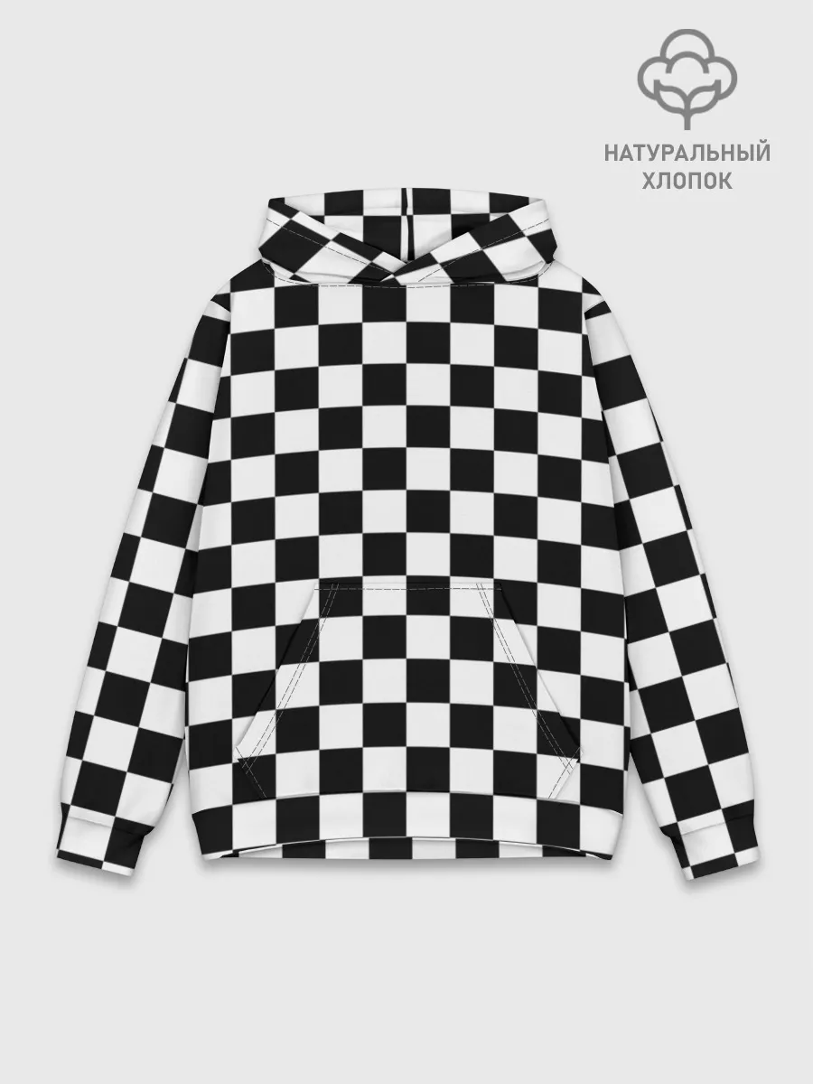 Худи мужской база хлопок / Шахматист