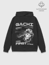 Худи мужской база хлопок / Гачи первый удар