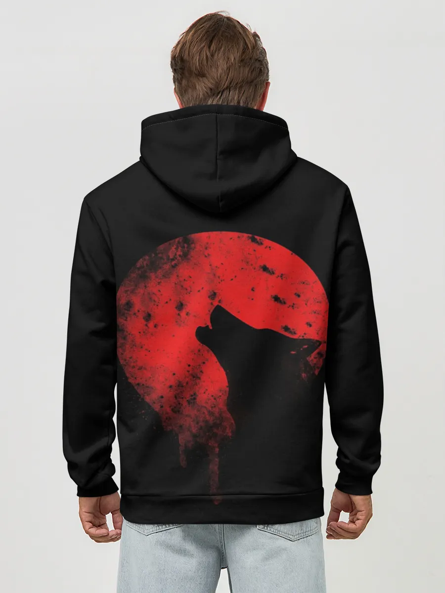 Худи мужской база хлопок / Wolf 3D