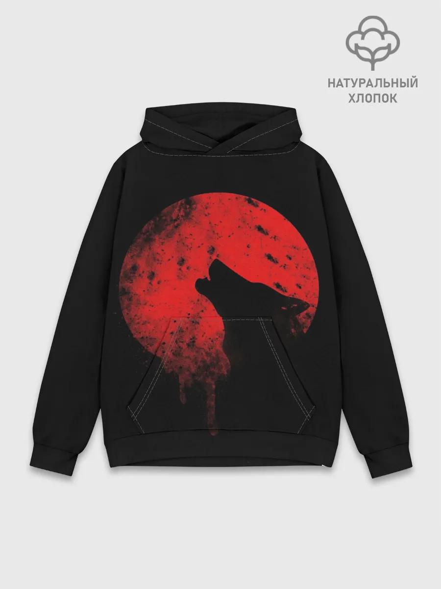 Худи мужской база хлопок / Wolf 3D