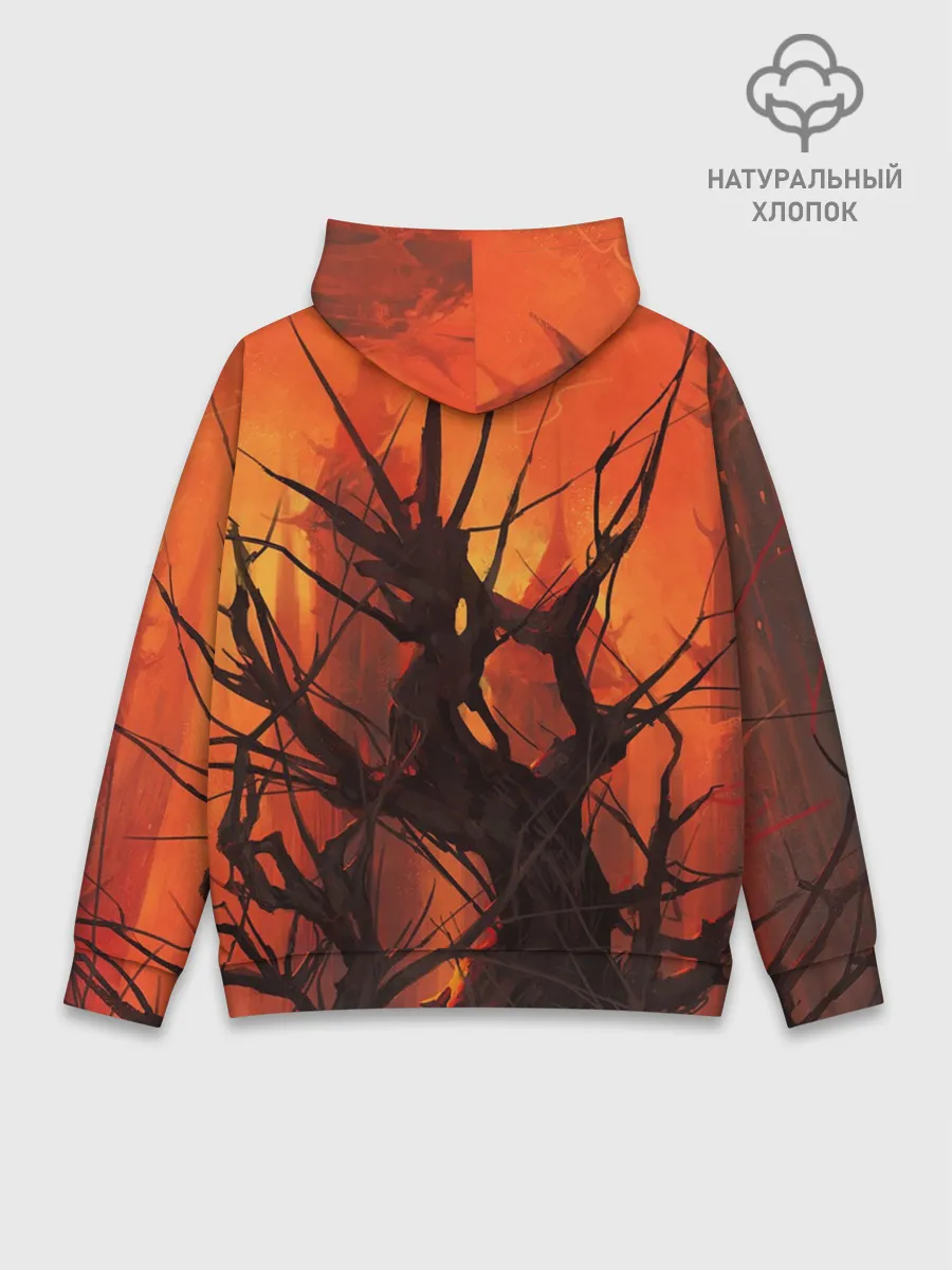 Худи мужской база хлопок / ДРЕВО ХАОС 3D