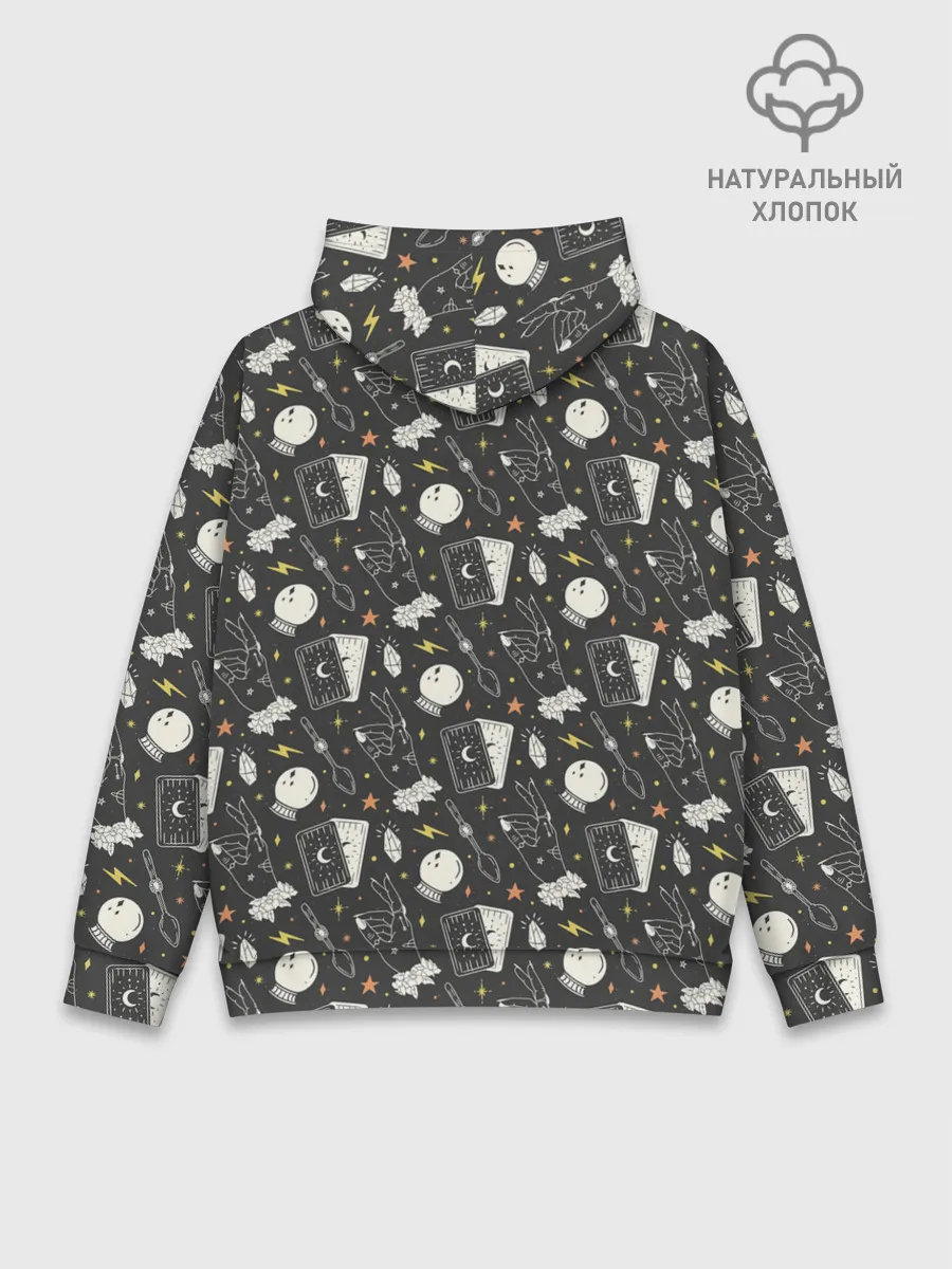 Худи мужской база хлопок / Мистический фон