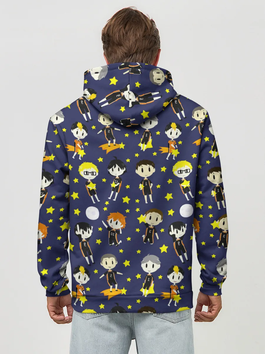 Худи мужской база хлопок / Команда Карасуно | Haikyuu!!