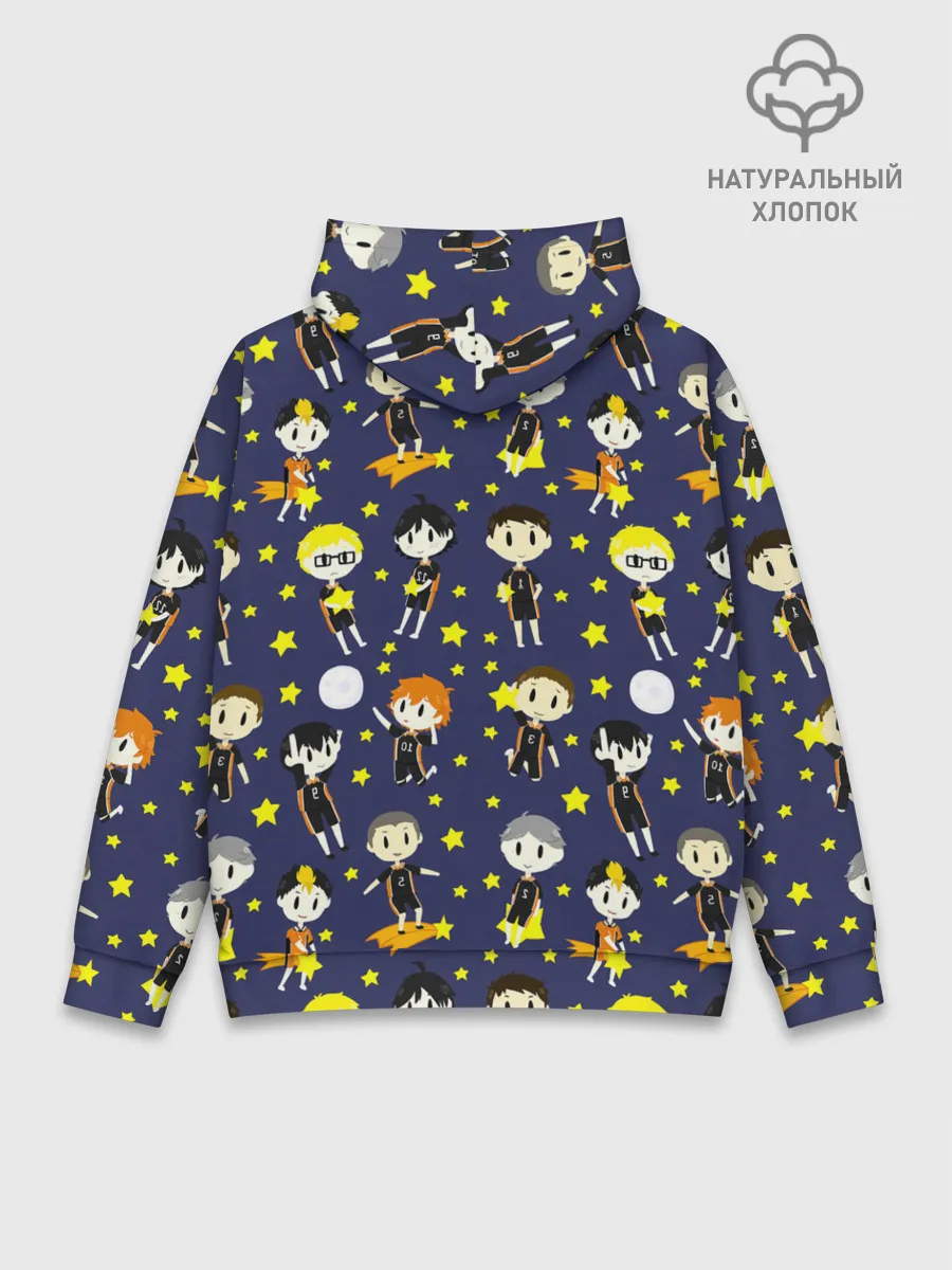 Худи мужской база хлопок / Команда Карасуно | Haikyuu!!