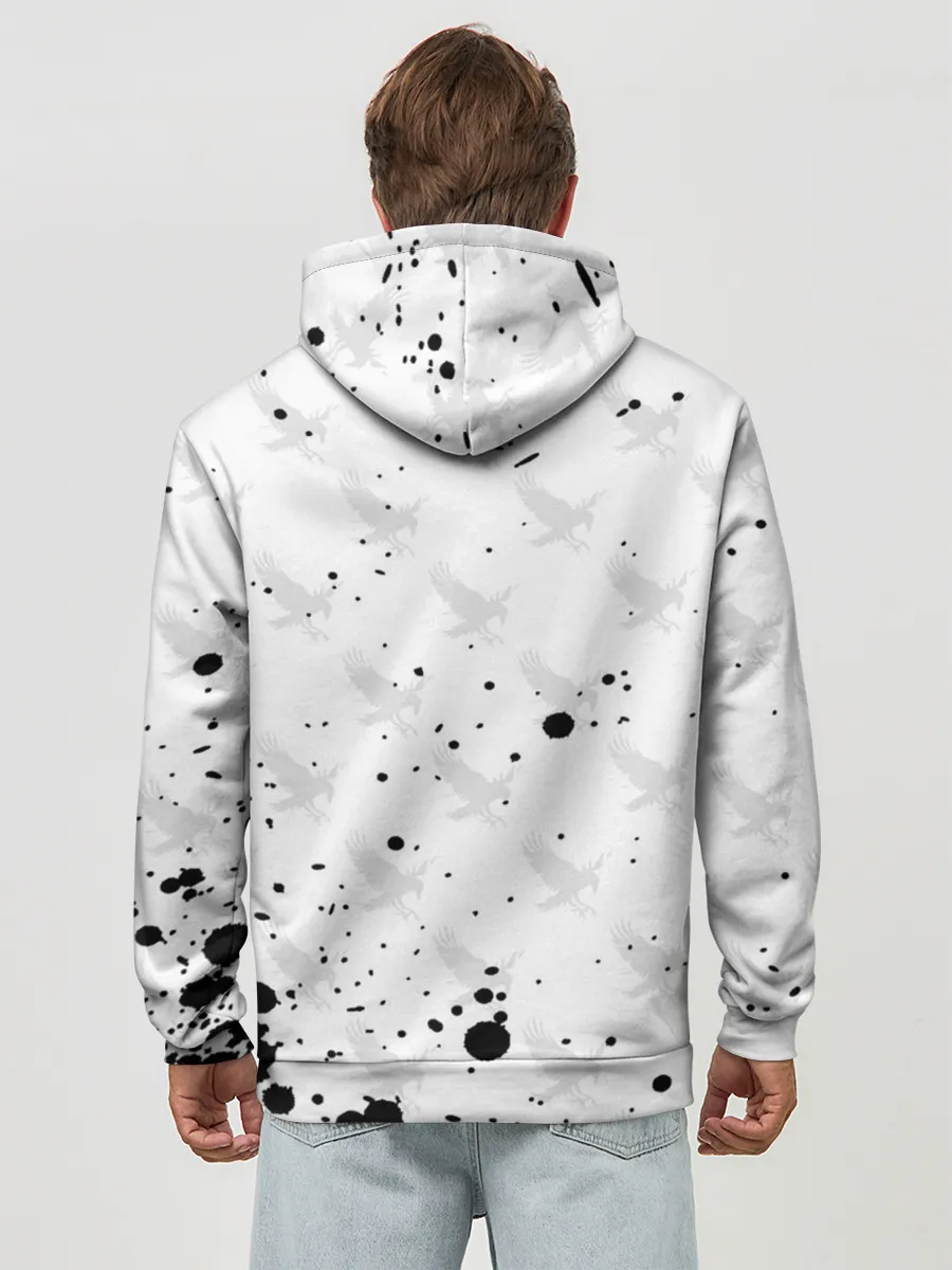 Худи мужской база хлопок / Лозунг Карасуно ворон Haikyu!!