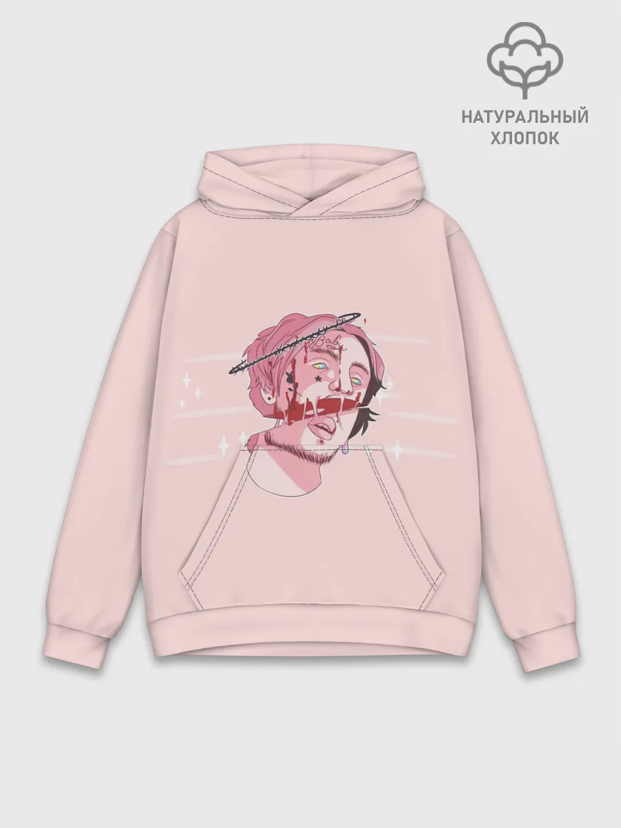 Худи мужской база хлопок / Super Lil Peep