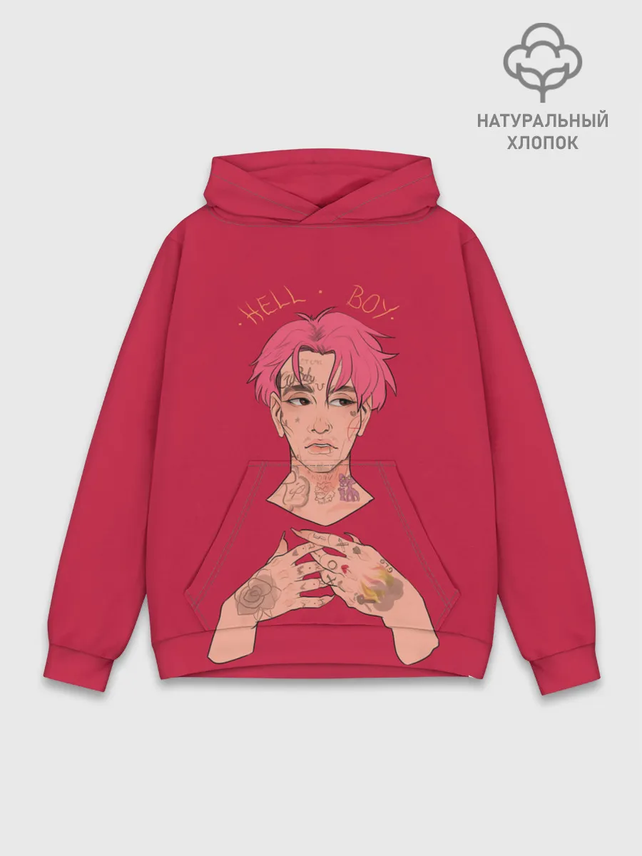 Худи мужской база хлопок / Hell Boy