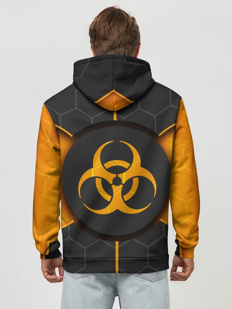 Худи мужской база хлопок / ХИМИЧЕСКАЯ ОПАСНОСТЬ 3D