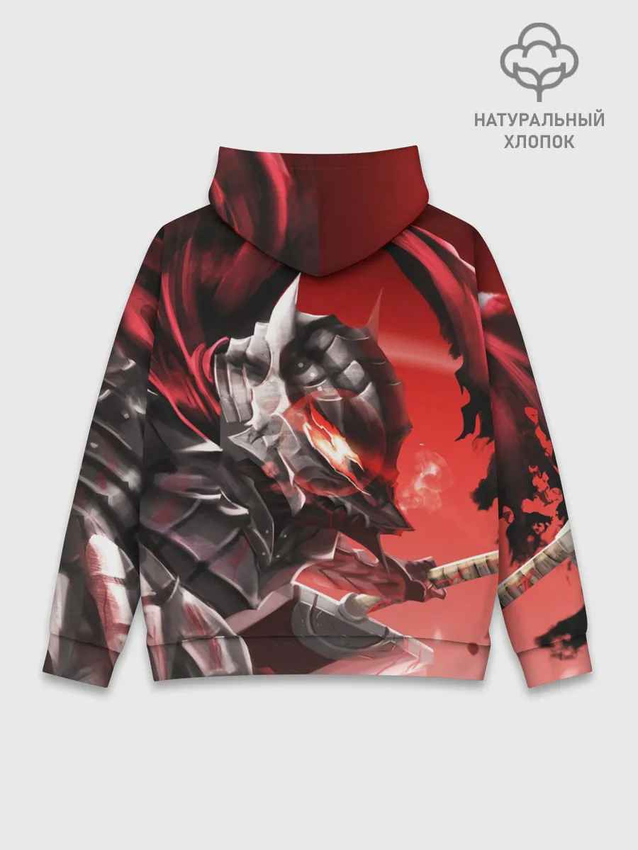 Худи мужской база хлопок / БЕРСЕРК с двух сторон