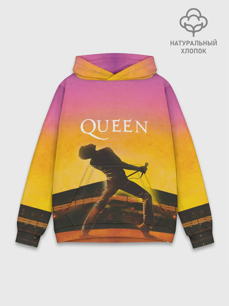 Худи мужской база хлопок / Queen | Freddie Mercury