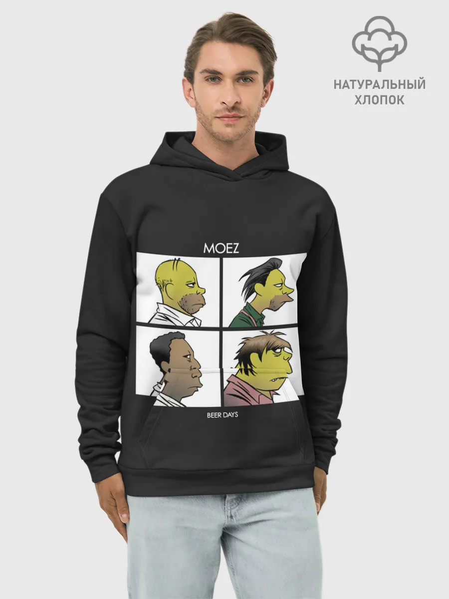 Худи мужской база хлопок / Mozes band