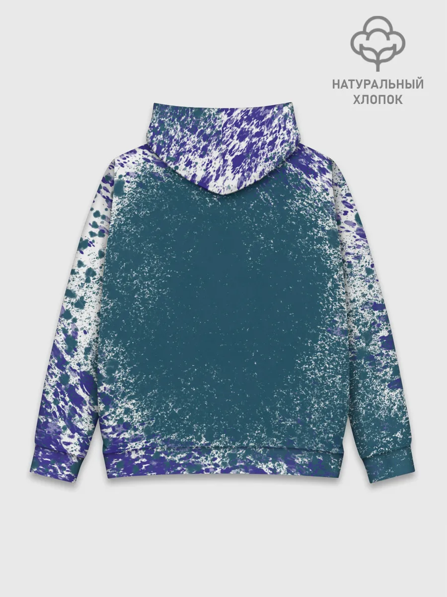 Худи мужской база хлопок / Голубая сойка