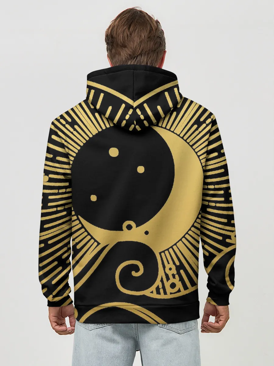 Худи мужской база хлопок / Море