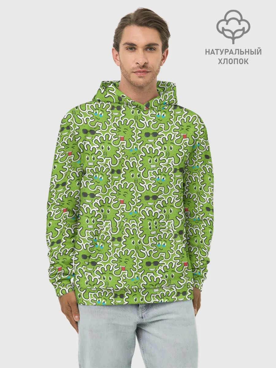 Худи мужской база хлопок / КоронаВирус