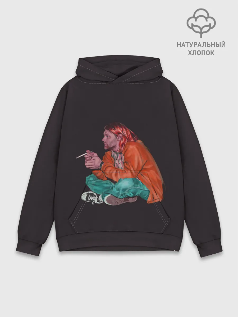 Худи мужской база хлопок / Sad Kurt