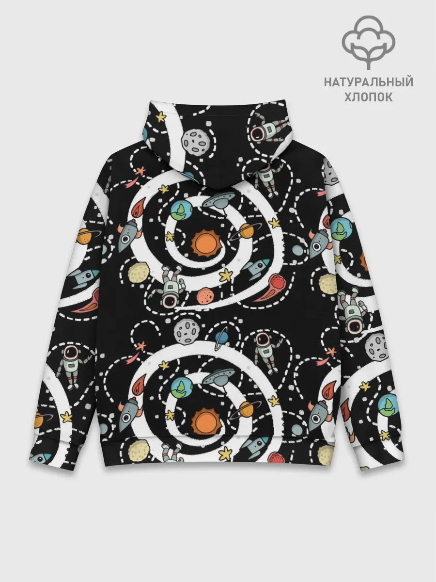 Худи мужской база хлопок / Космический астронавт