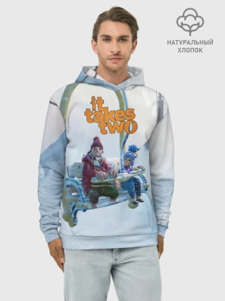 Худи мужской база хлопок / It Takes Two Коди и Мэй
