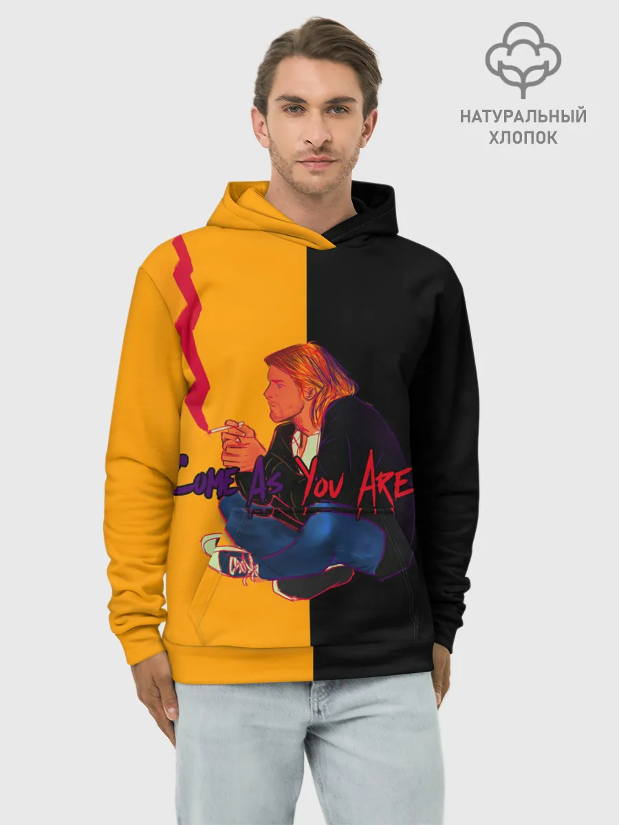Худи мужской база хлопок / Come as you are