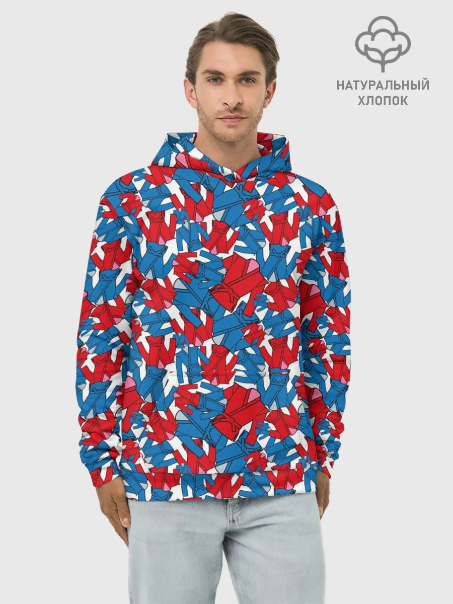 Худи мужской база хлопок / Кимоно