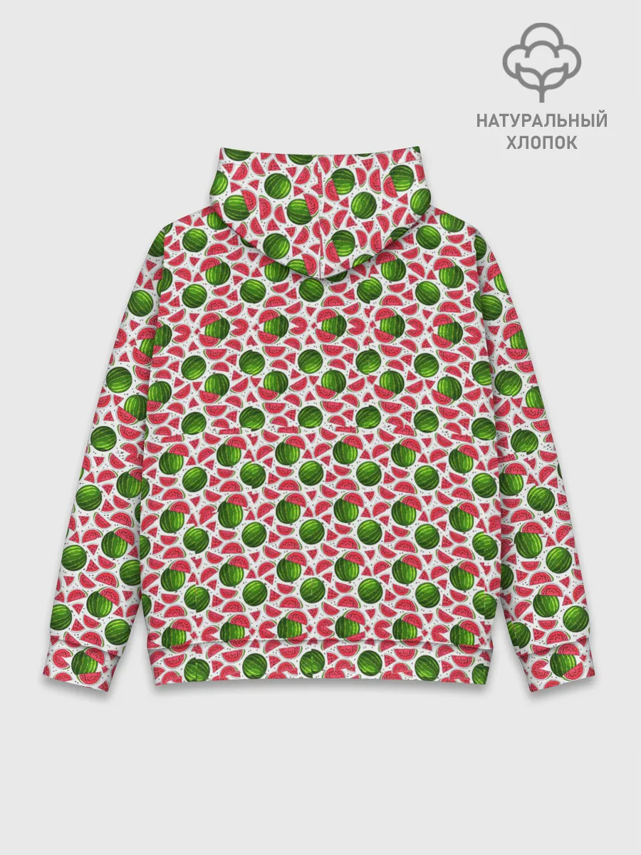 Худи мужской база хлопок / Арбузы
