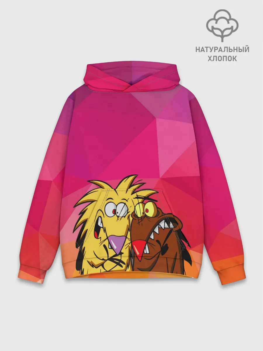 Худи мужской база хлопок / Крутые Бобры!