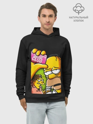 Худи мужской база хлопок / Drunk club