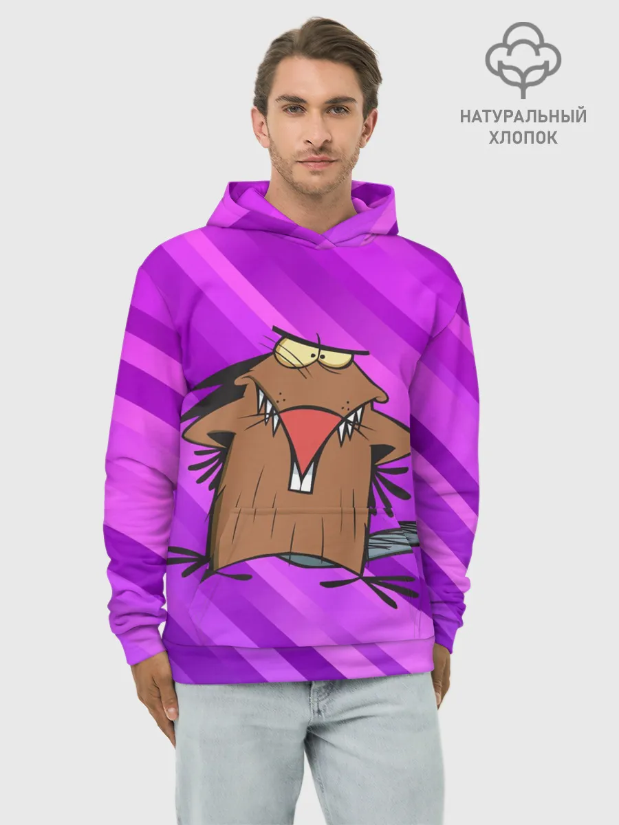 Худи мужской база хлопок / Крутые Бобры мультфильм