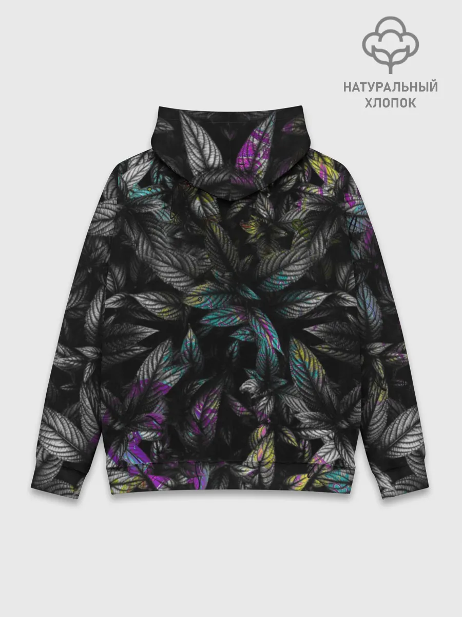 Худи мужской база хлопок / Череп / Психоделика