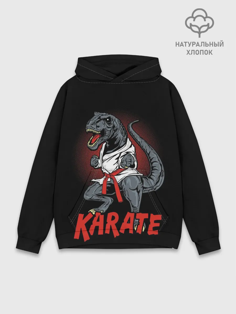 Худи мужской база хлопок / KARATE T-REX