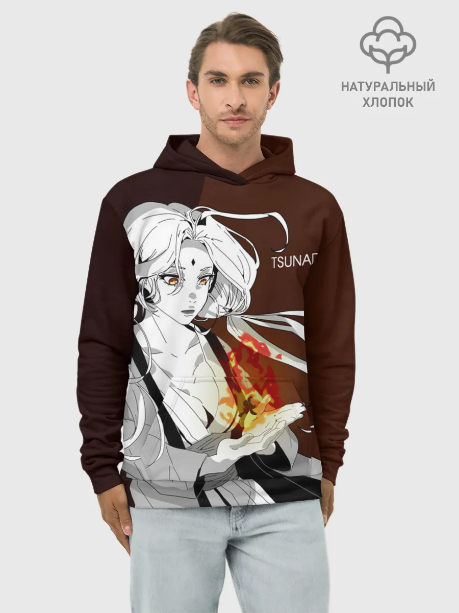 Худи мужской база хлопок / Цунаде