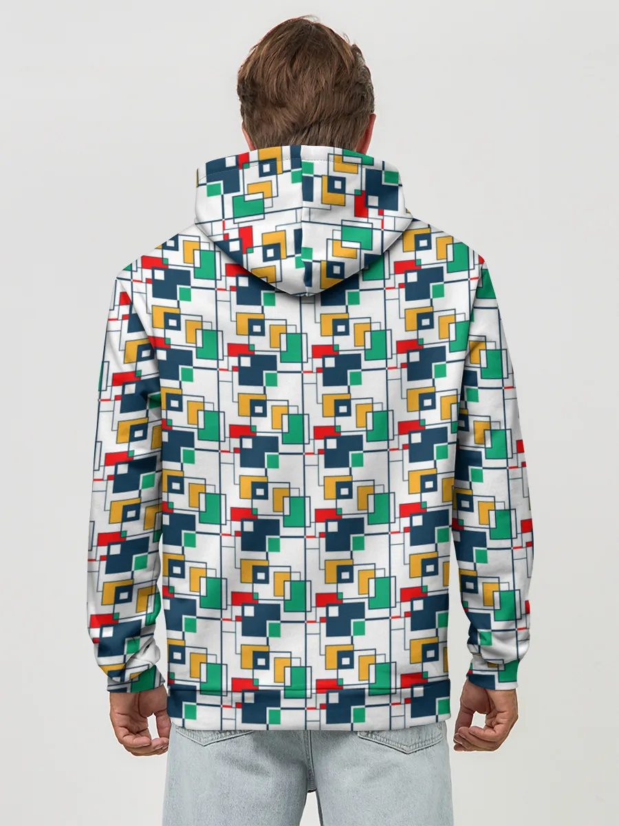 Худи мужской база хлопок / Геометрия