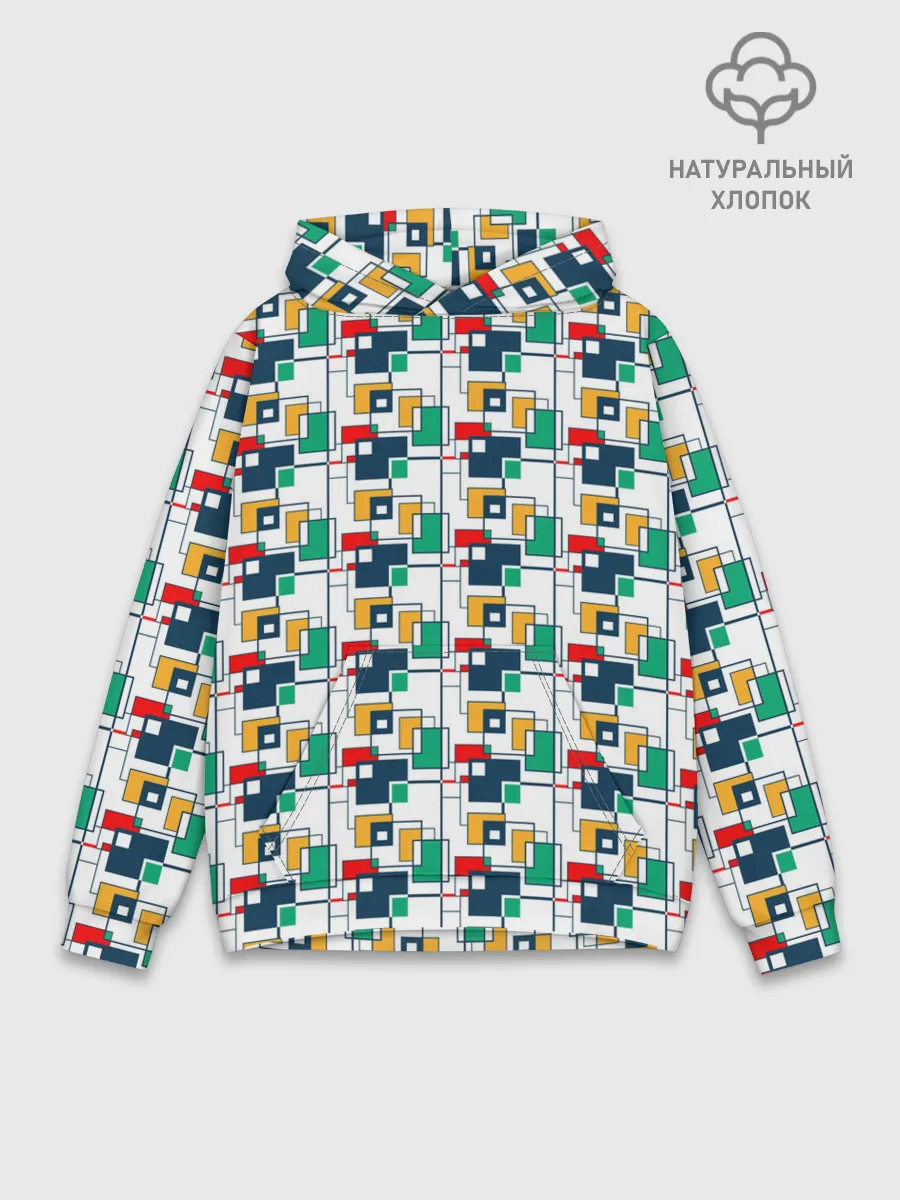 Худи мужской база хлопок / Геометрия