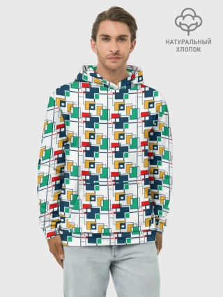 Худи мужской база хлопок / Геометрия
