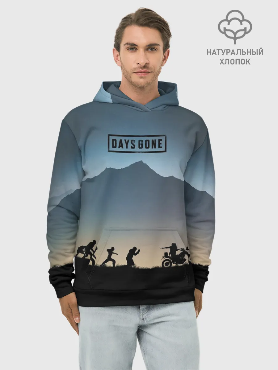 Худи мужской база хлопок / Days Gone